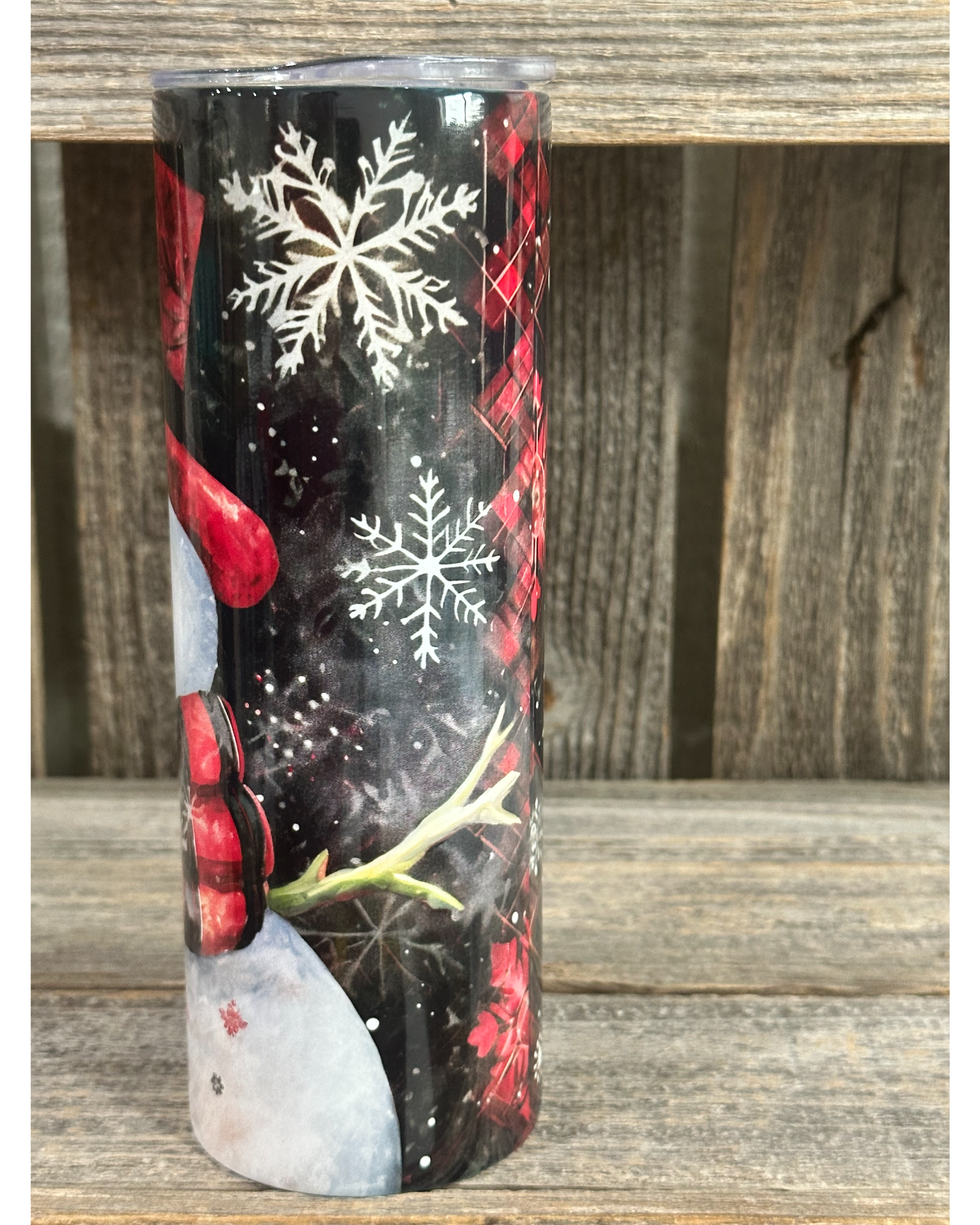 Red Plaid Snowman