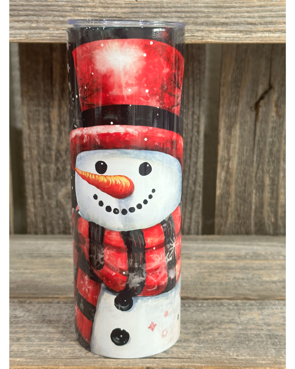 Red Plaid Snowman