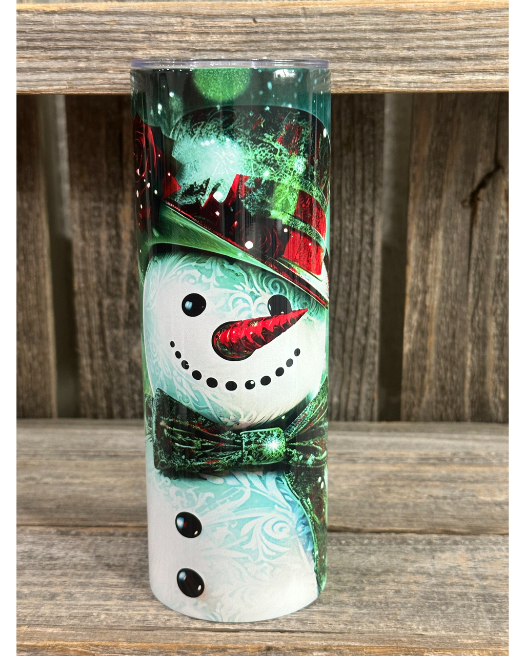 Winter Green Snowman