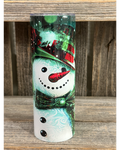 Winter Green Snowman