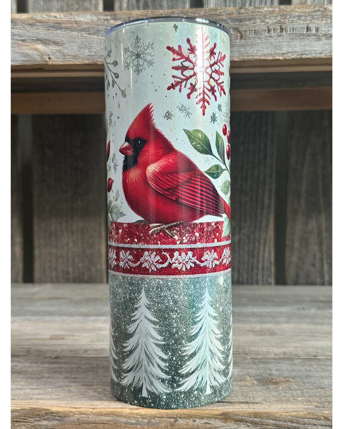 SHIMMER - Red Cardinal Christmas