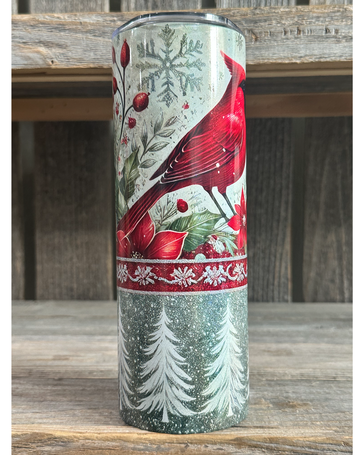 SHIMMER - Red Cardinal Christmas
