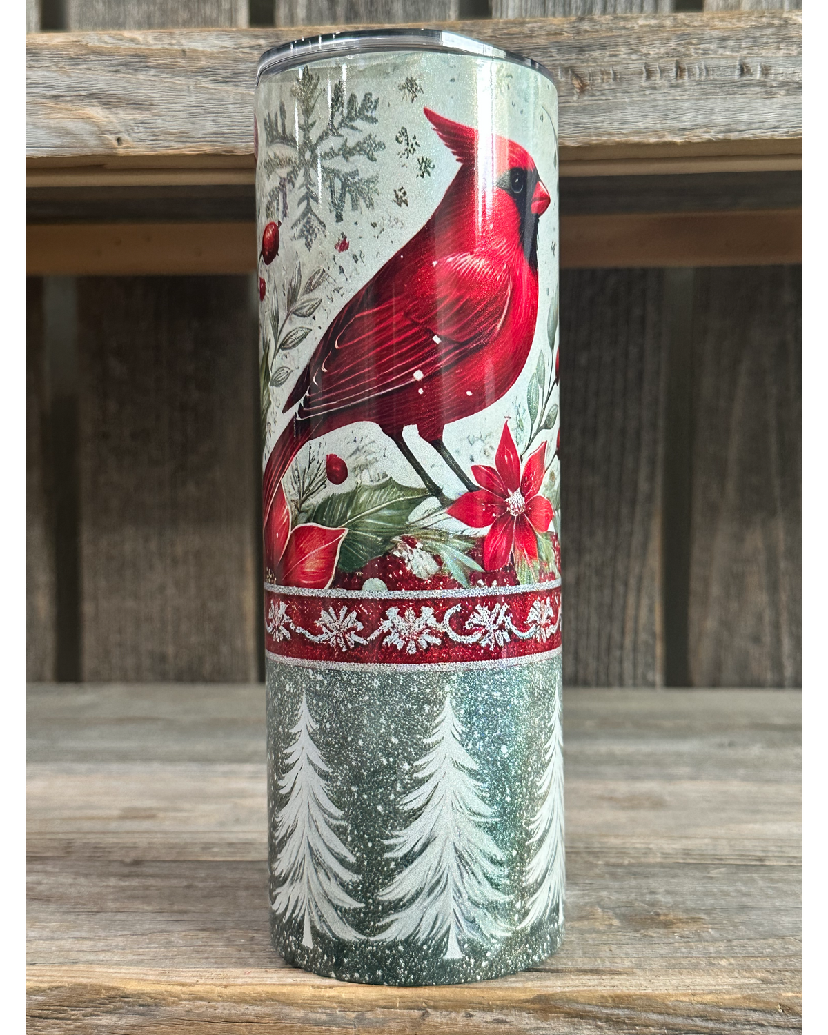 SHIMMER - Red Cardinal Christmas