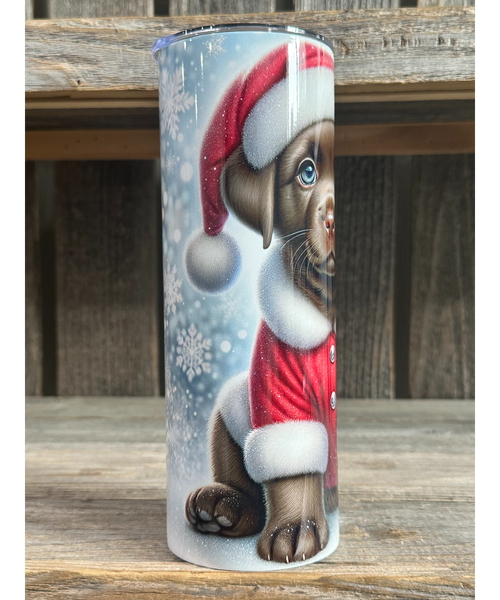 Chocolate Labrador - Puppy Christmas