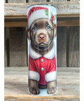 Chocolate Labrador - Puppy Christmas