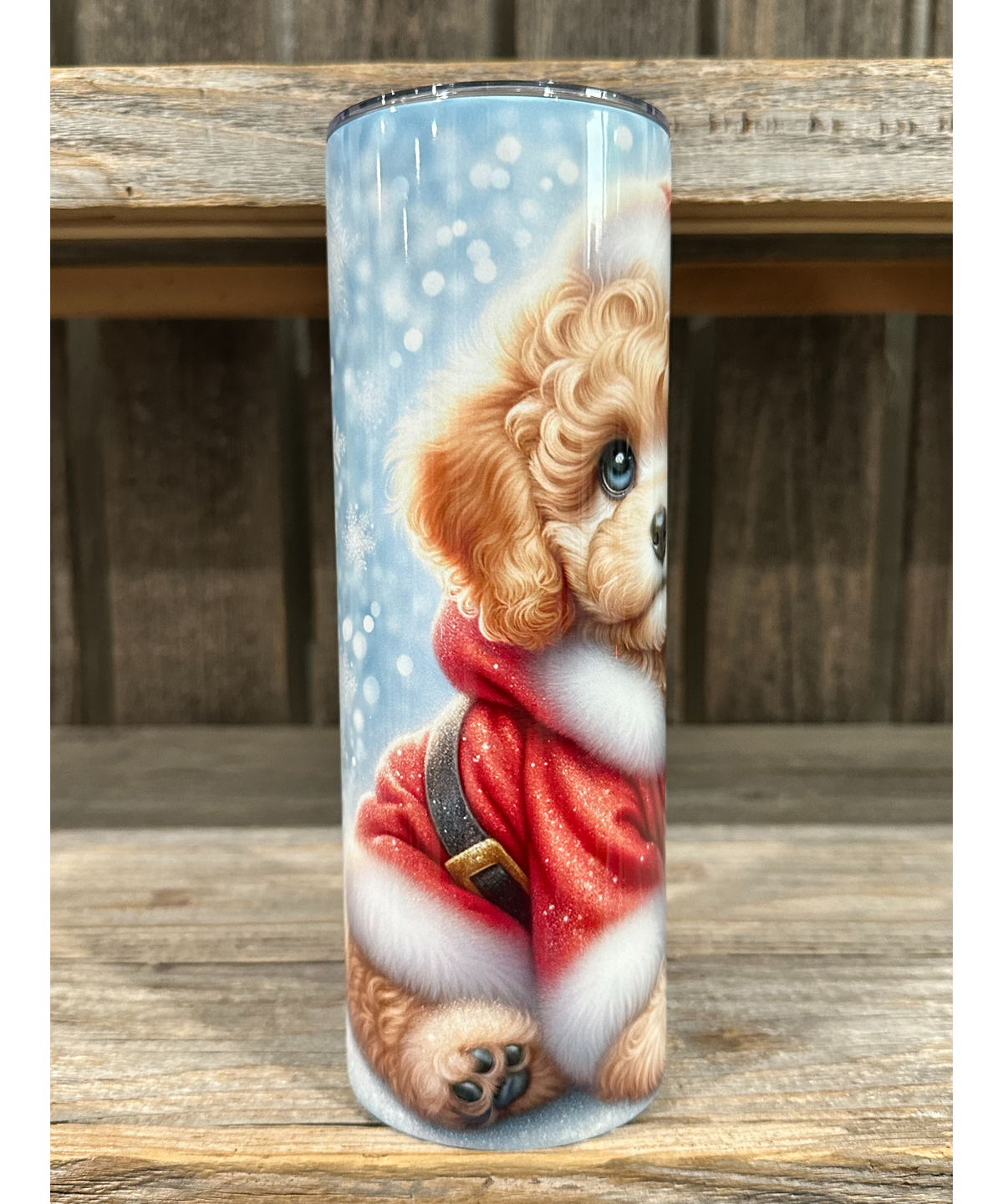 Golden Poodle - Puppy Christmas
