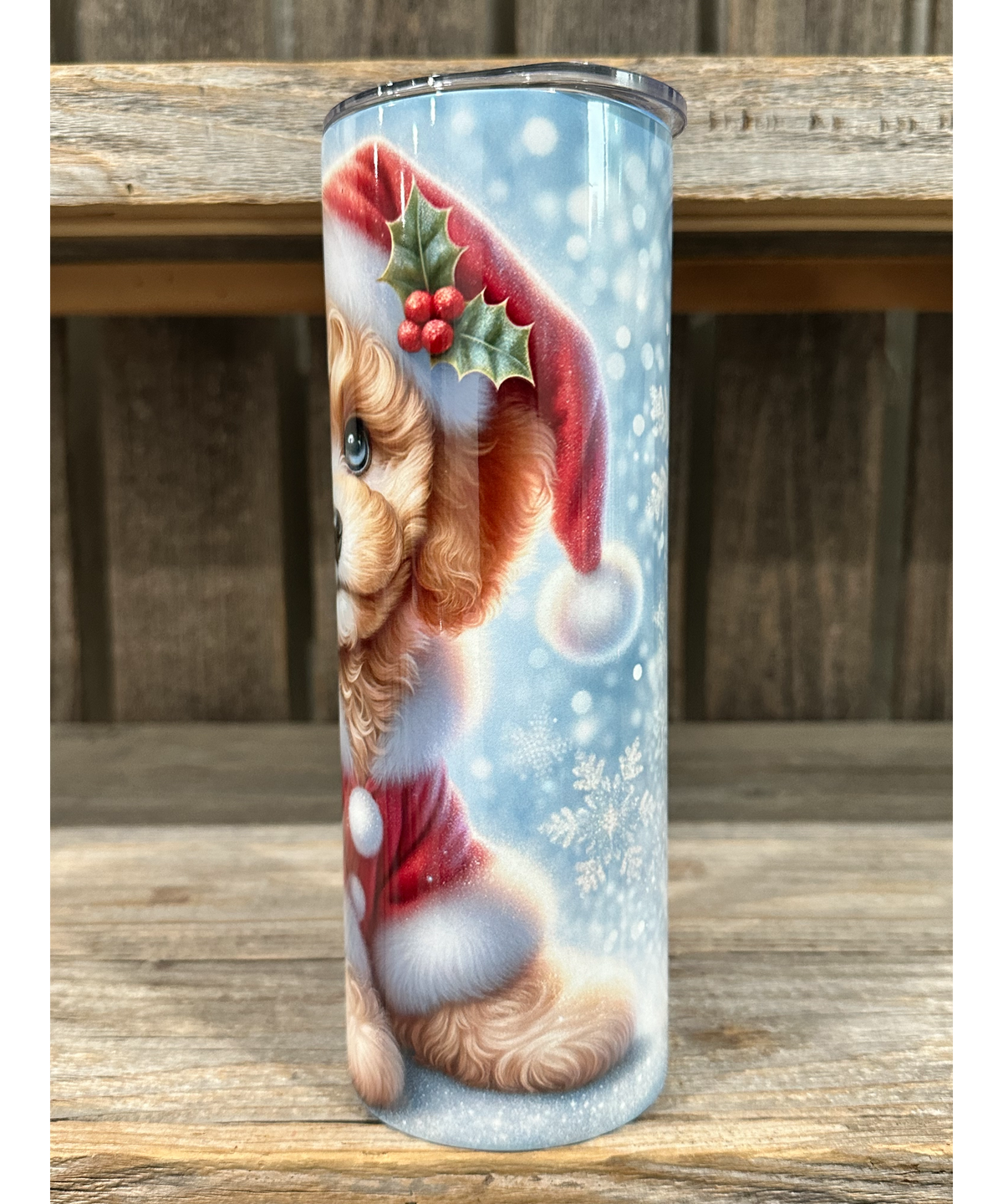 Golden Poodle - Puppy Christmas