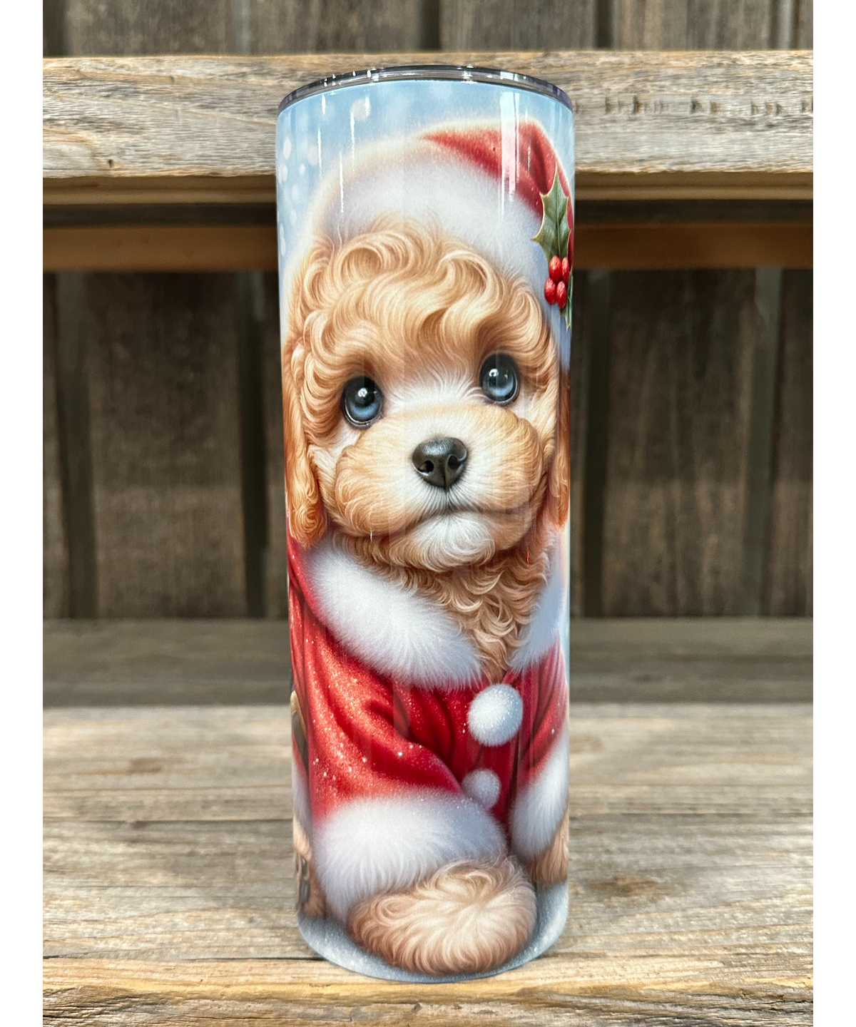 Golden Poodle - Puppy Christmas