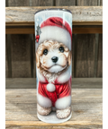 Tan Poodle - Puppy Christmas