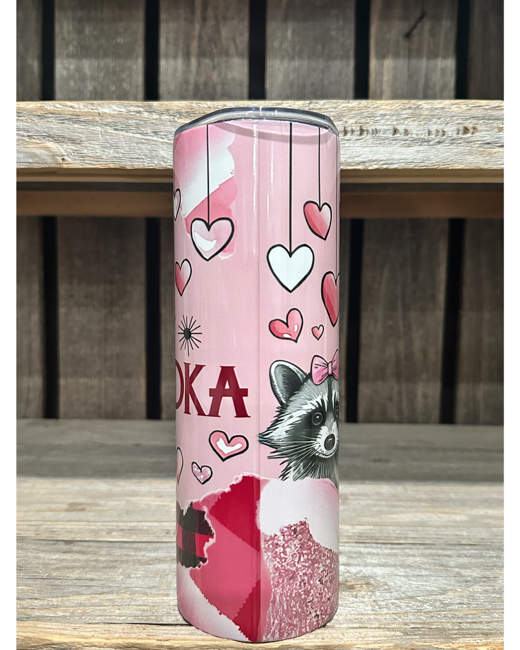 V Is For Vodka - Valentines Day Racoon