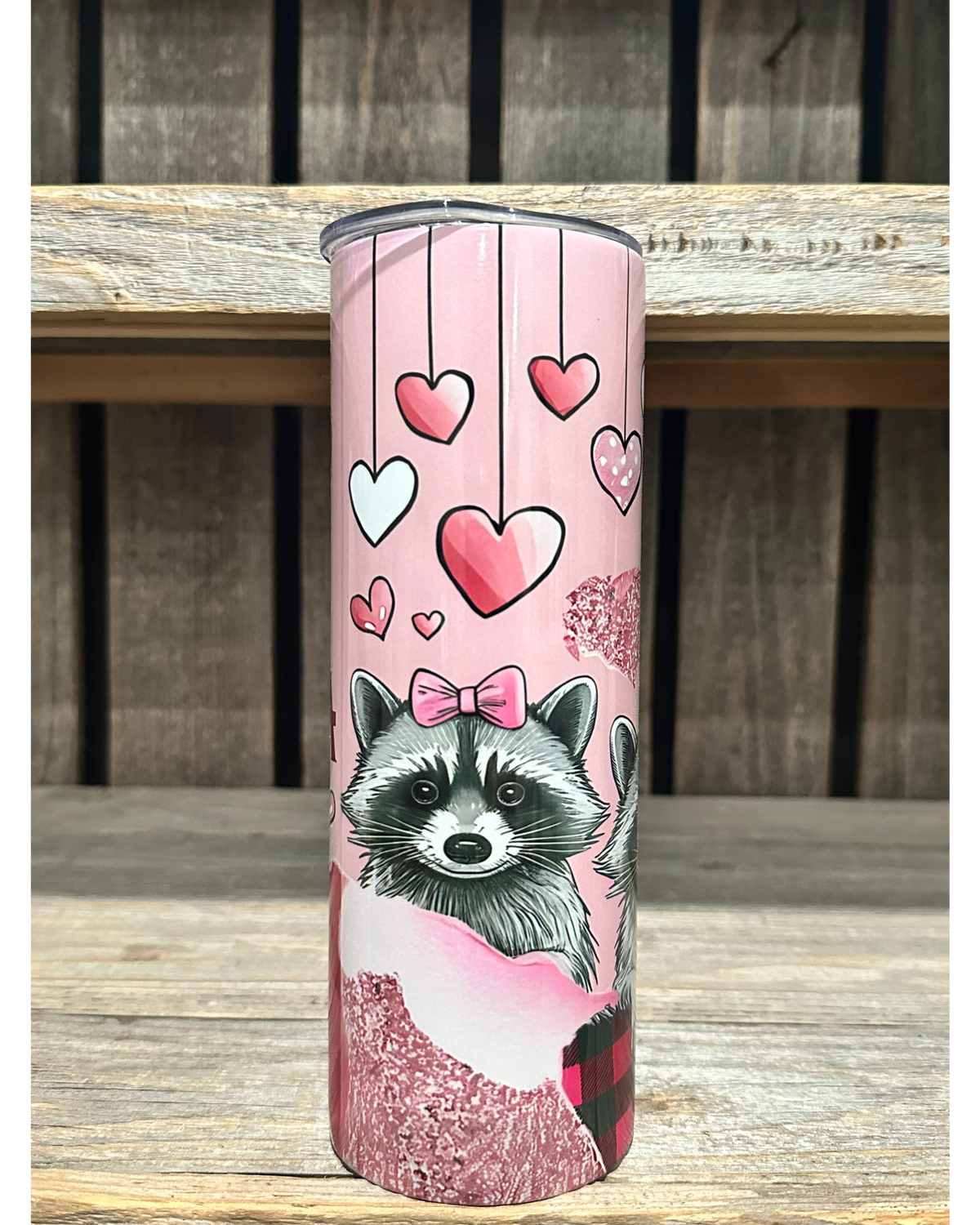 V Is For Vodka - Valentines Day Racoon