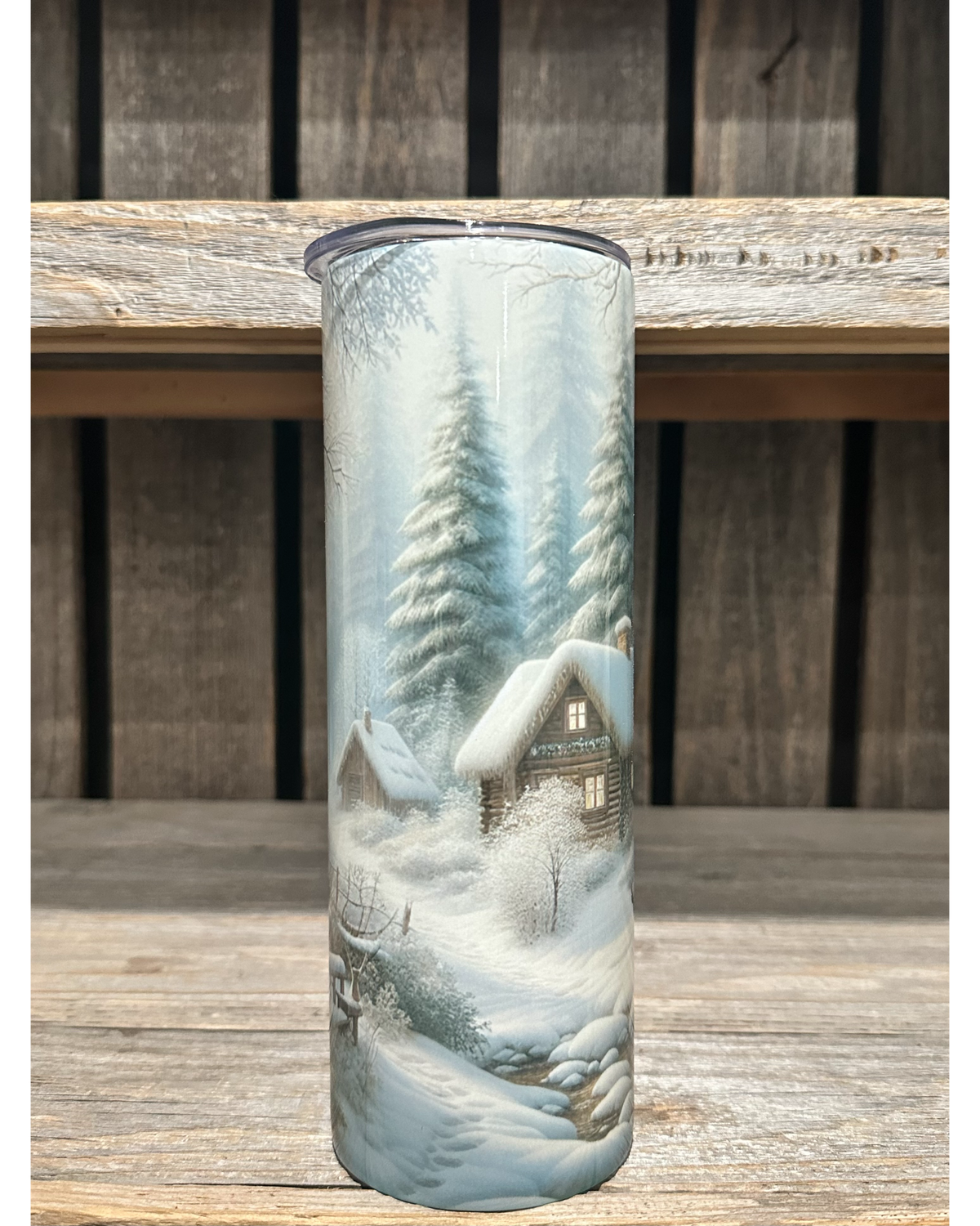 Winter Cabin In The Woods