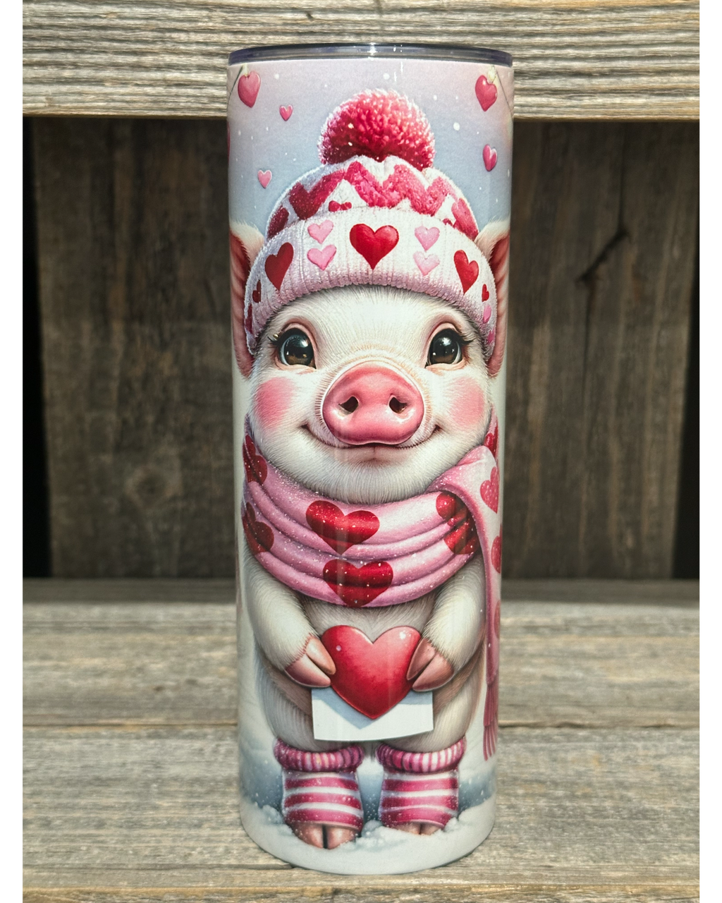 Piggy Winter Valentine
