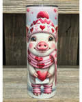 Piggy Winter Valentine