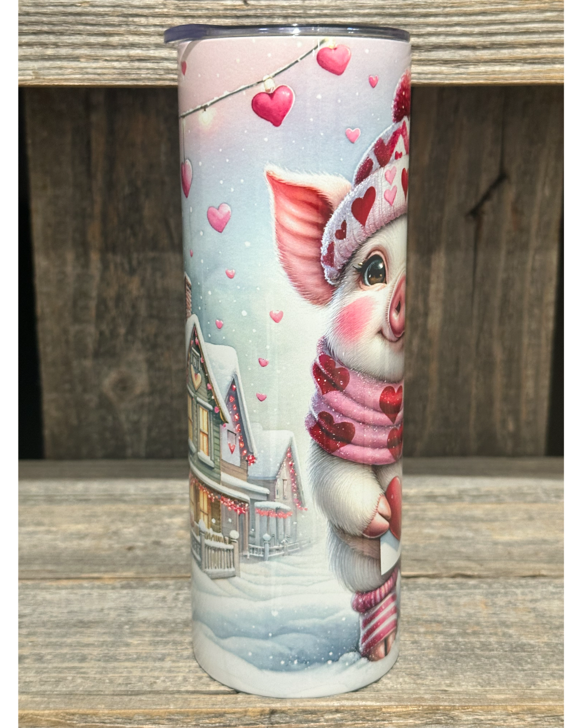 Piggy Winter Valentine