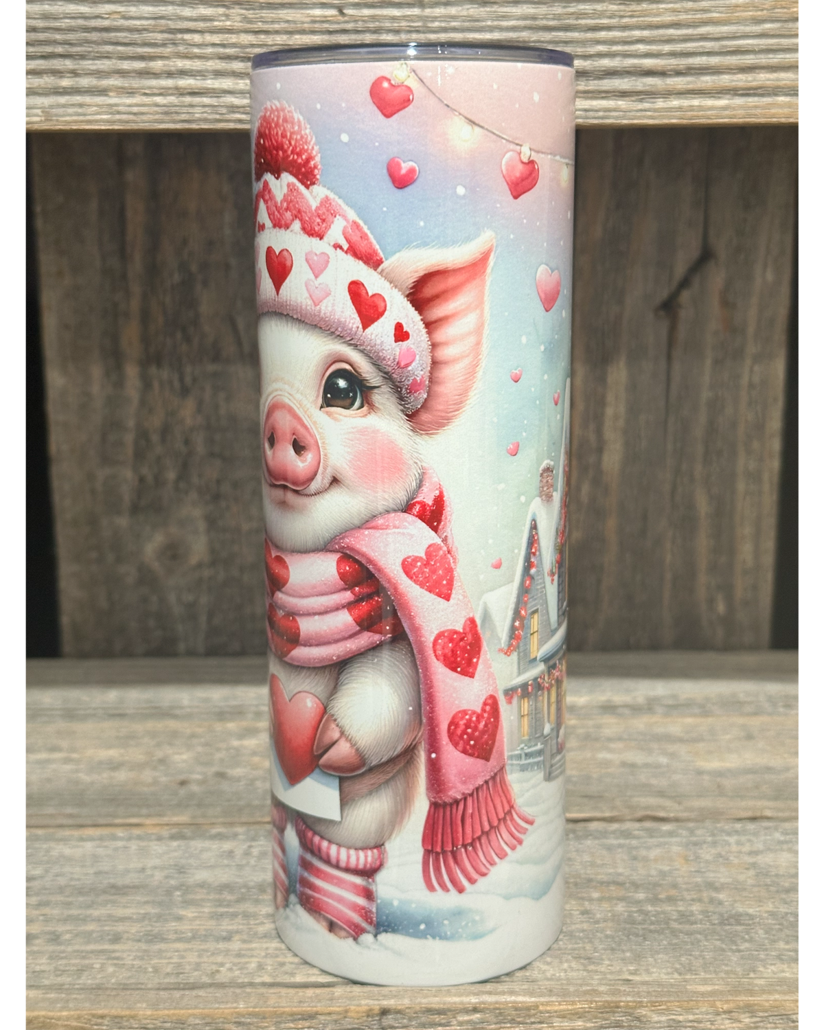 Piggy Winter Valentine