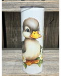 Duckling and Flowers
