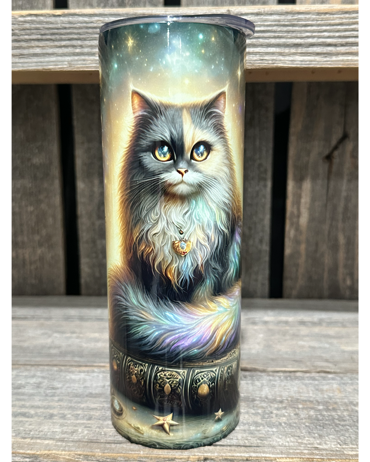 Mystical Kitty Cat - Moon & Stars