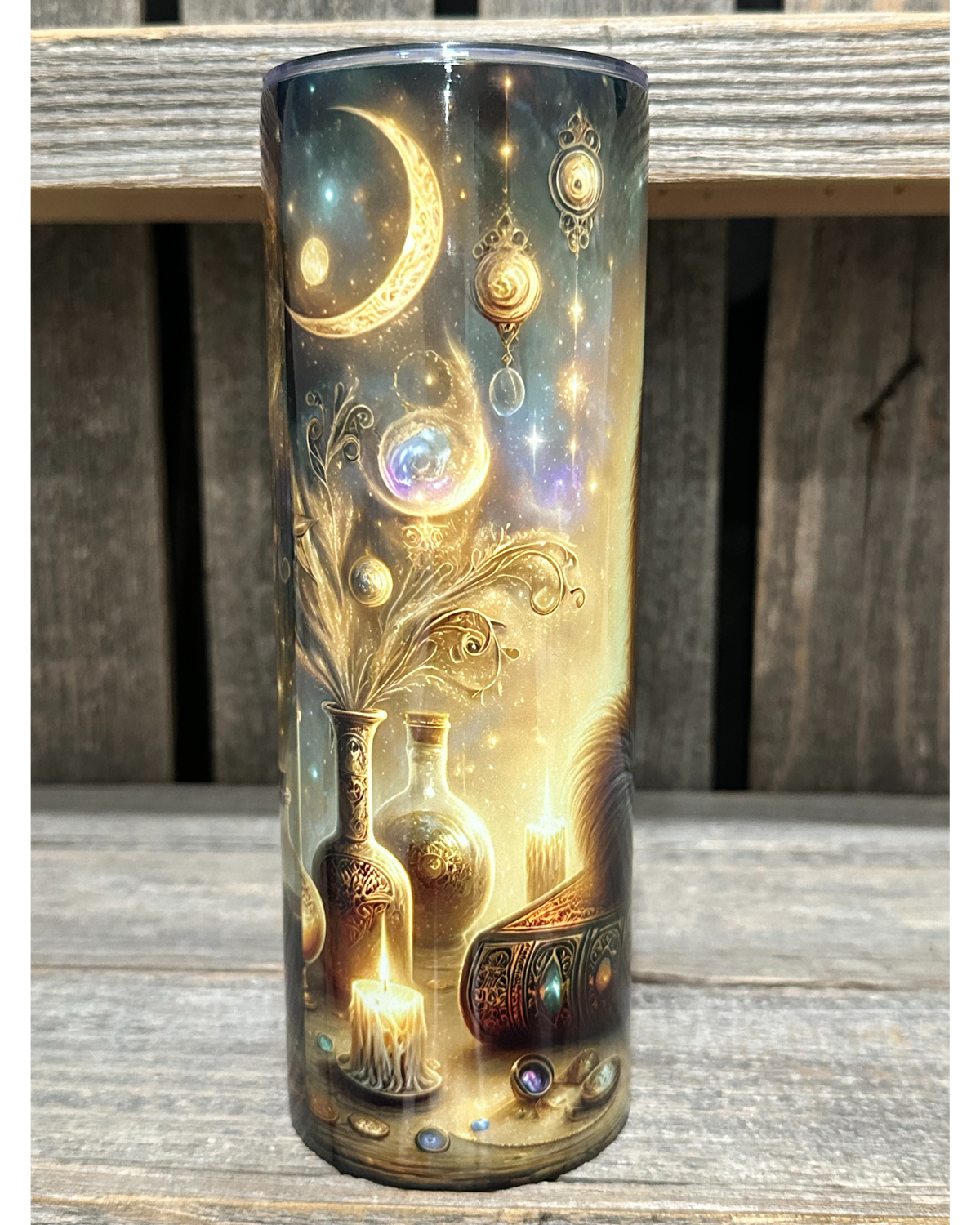 Mystical Kitty Cat - Moon & Stars