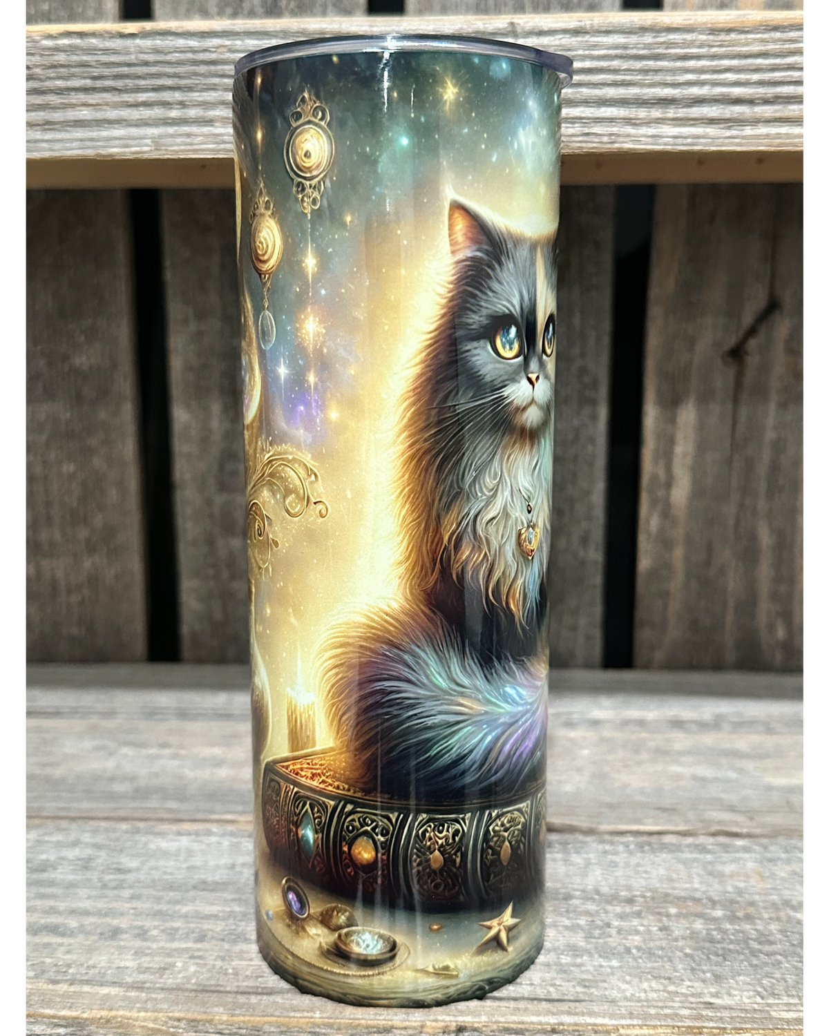 Mystical Kitty Cat - Moon & Stars
