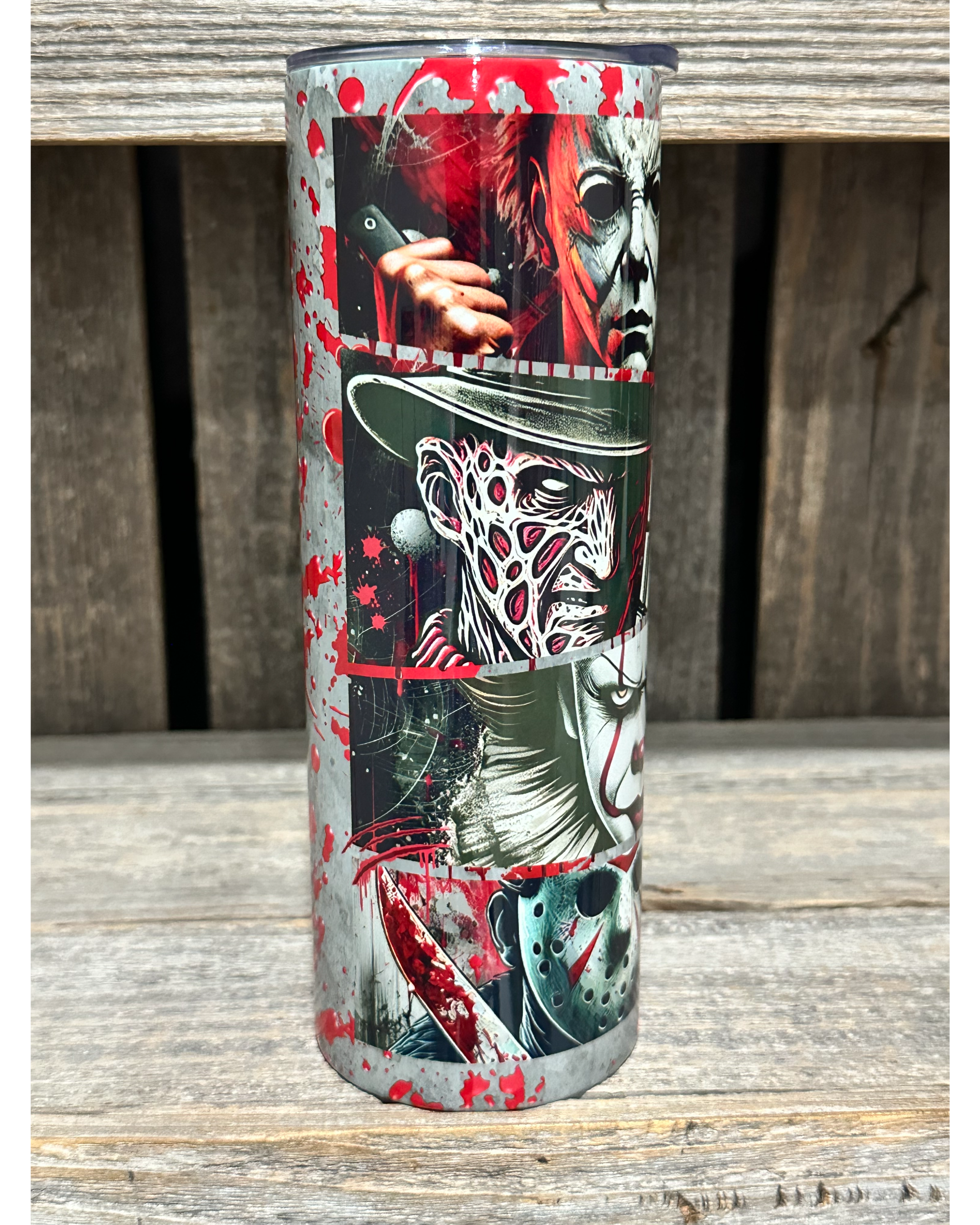 Blood Splatter Horror Faces
