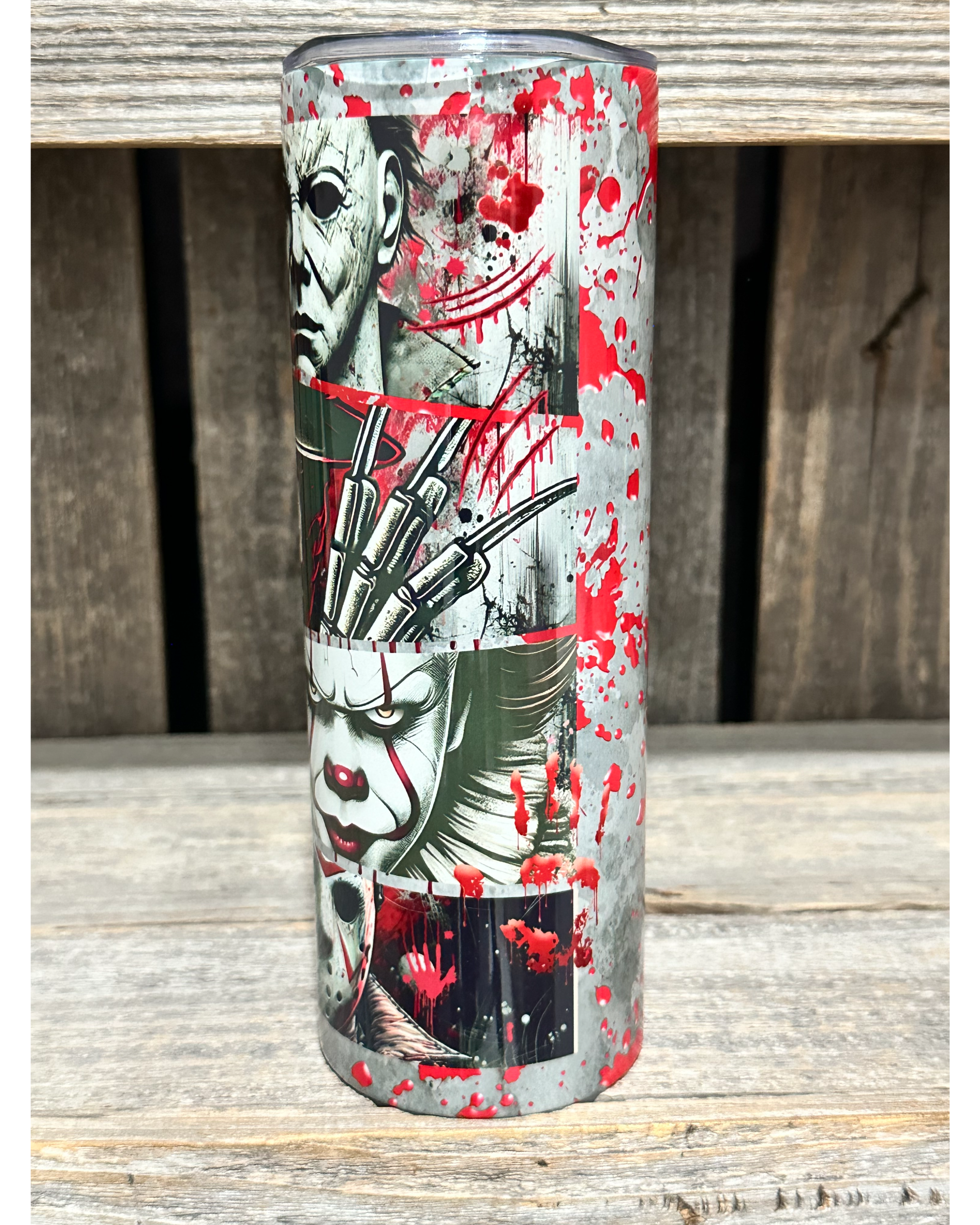 Blood Splatter Horror Faces