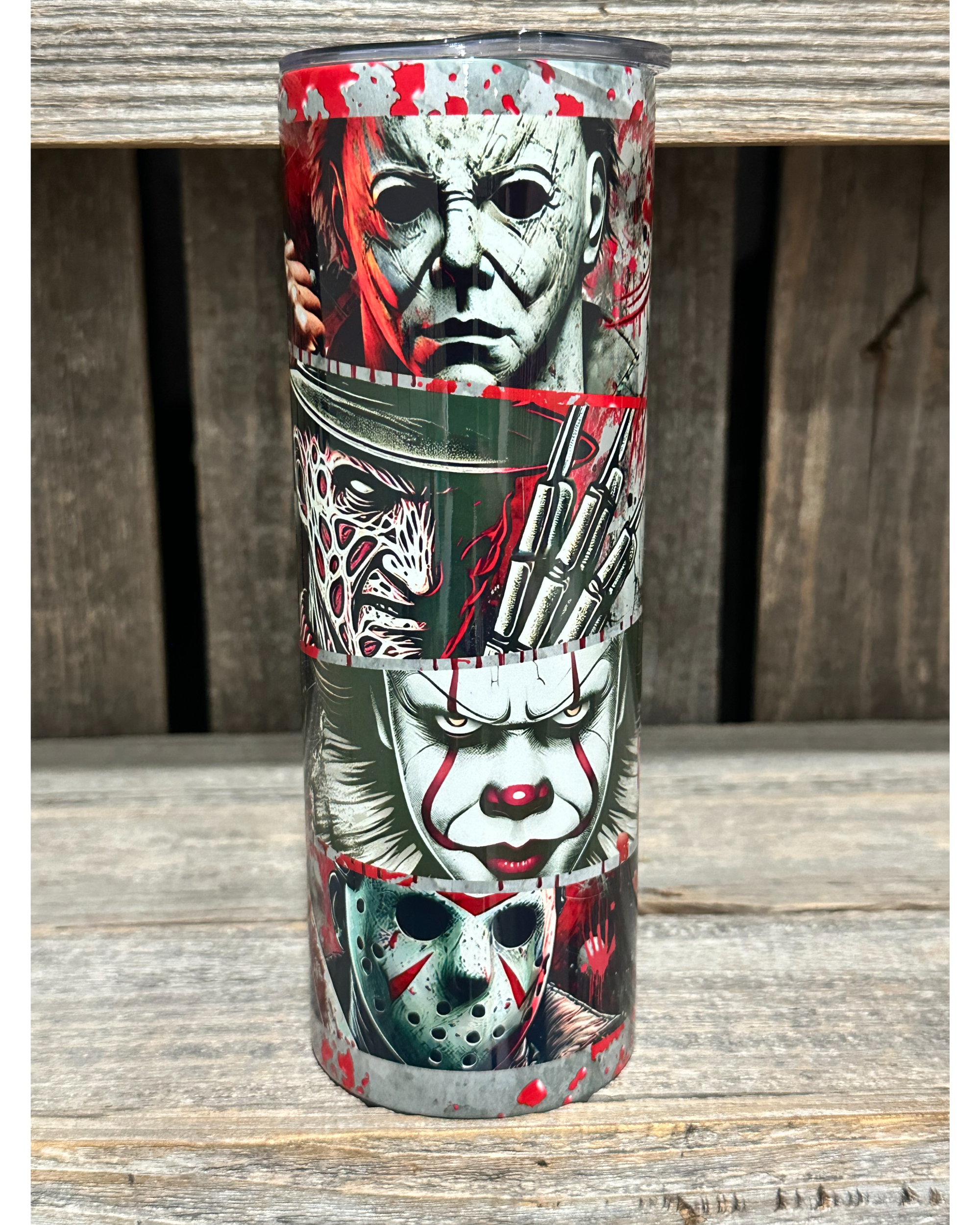Blood Splatter Horror Faces