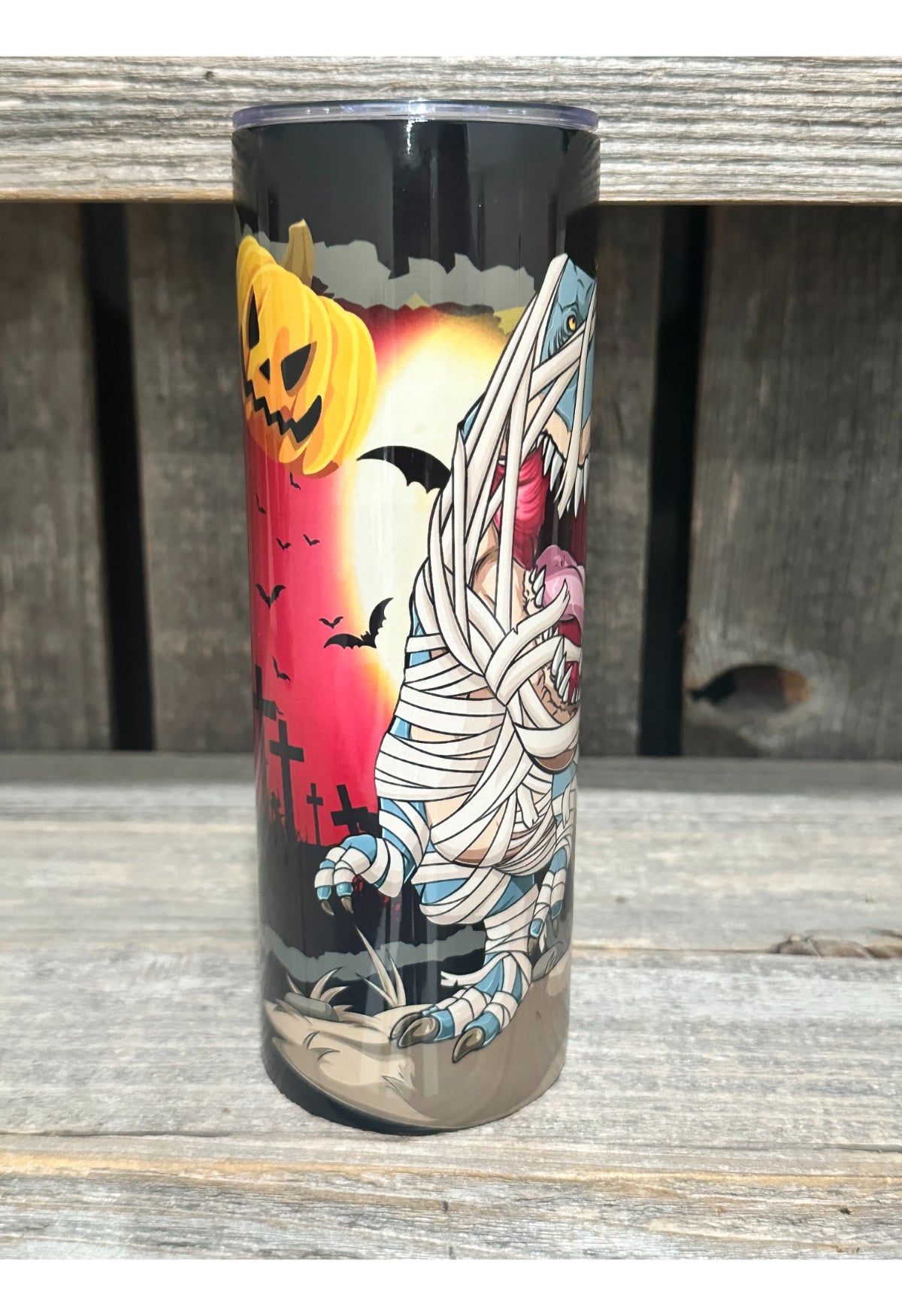 T-Rex Halloween Pumpkin Mummy