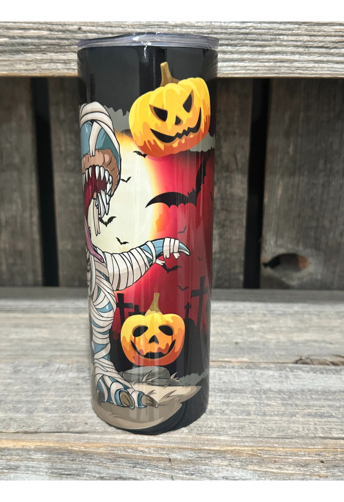 T-Rex Halloween Pumpkin Mummy