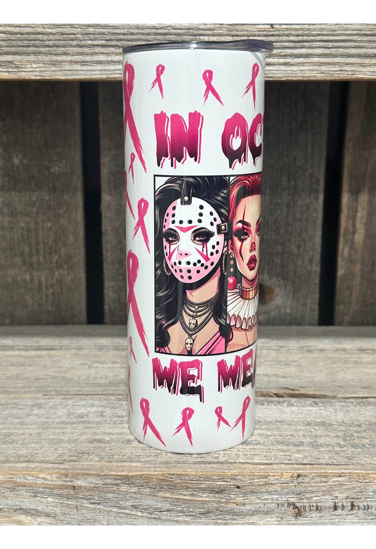 In October We Wear PINK - Horror Ladies - Amy's Custom Creations Collection