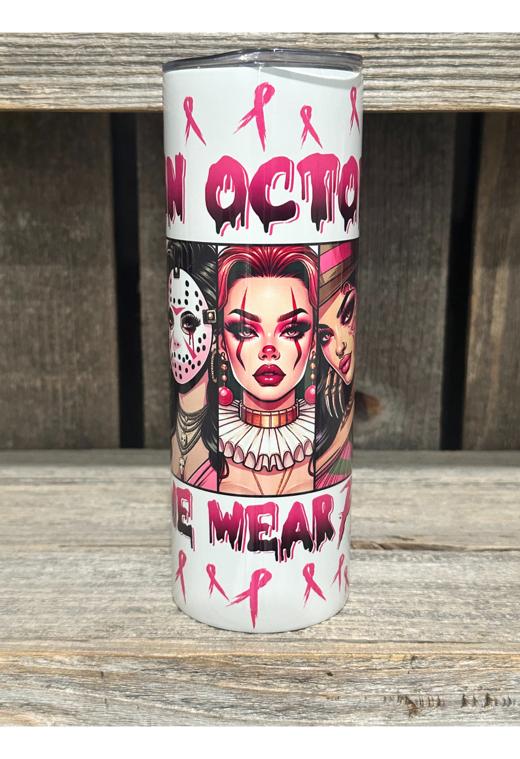 In October We Wear PINK - Horror Ladies - Amy's Custom Creations Collection