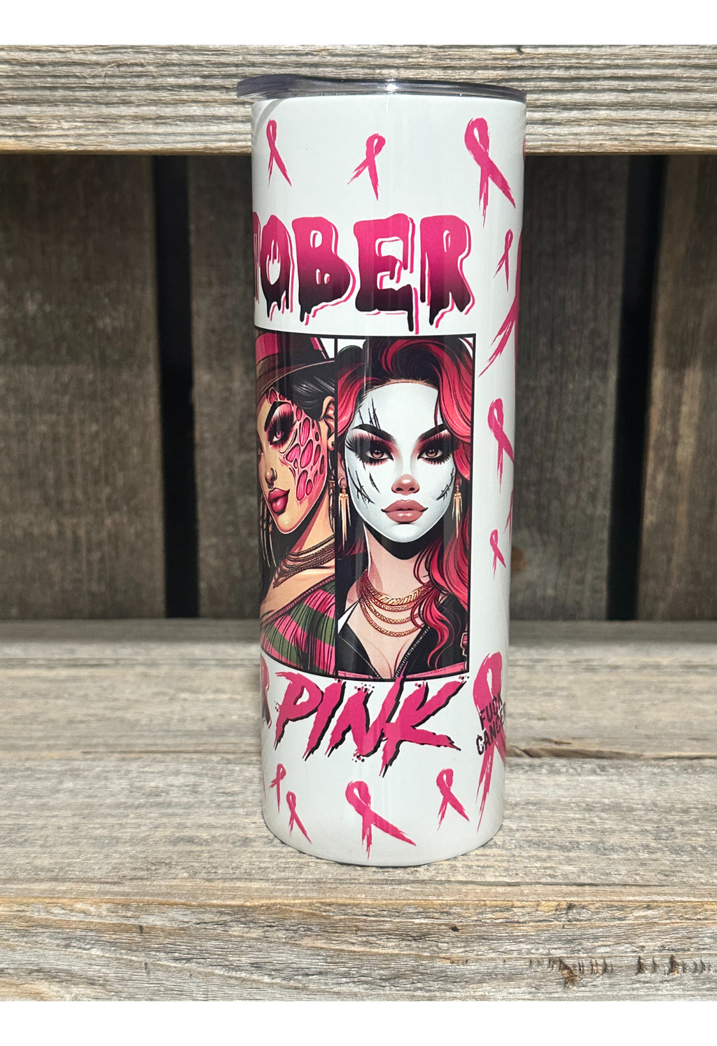 In October We Wear PINK - Horror Ladies - Amy's Custom Creations Collection