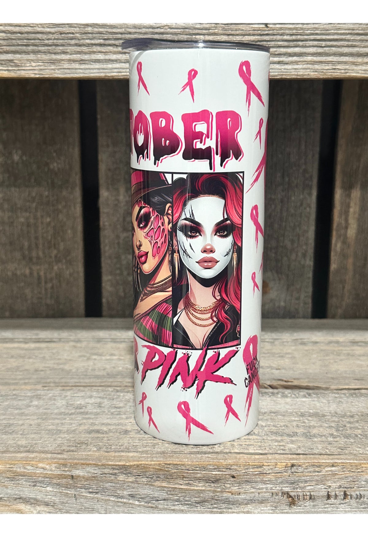 In October We Wear PINK - Horror Ladies - Amy's Custom Creations Collection