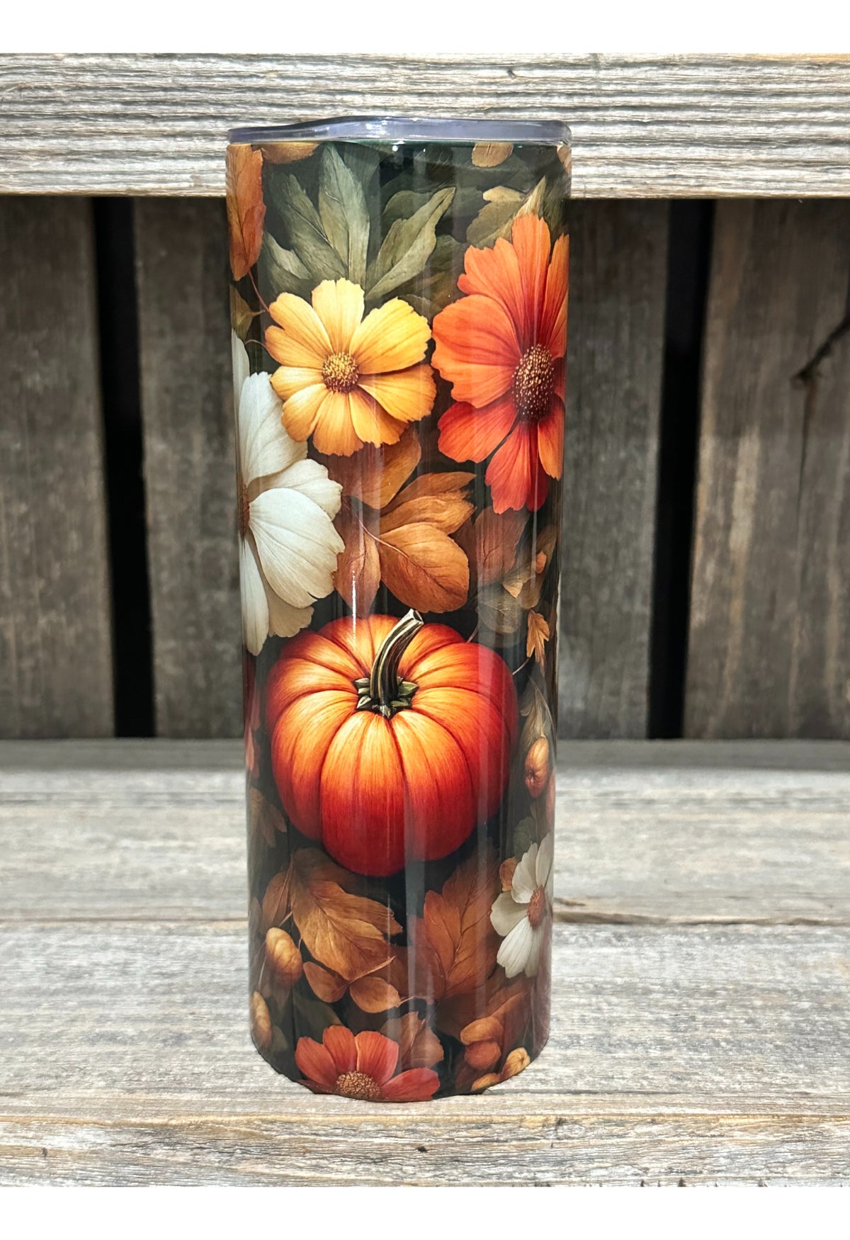 Pumpkins and Fall Flowers