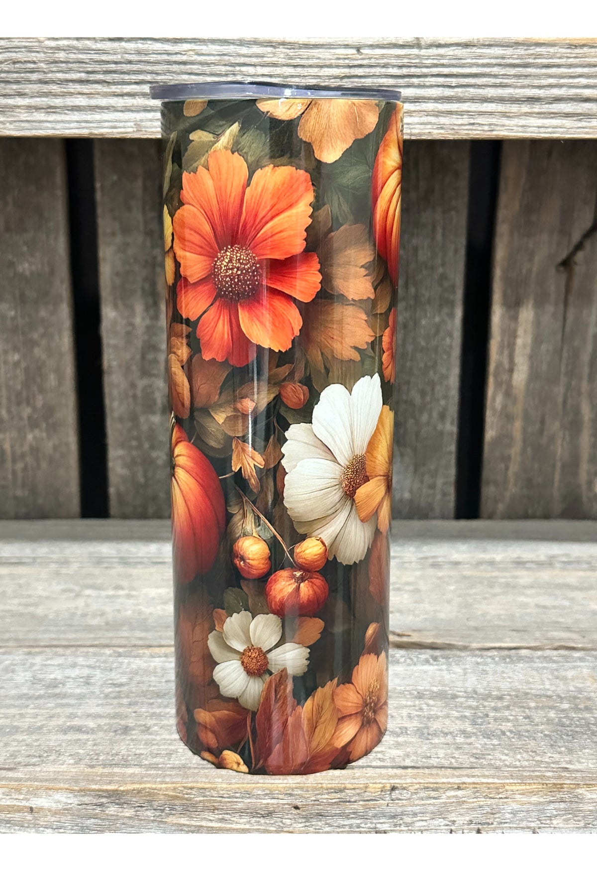 Pumpkins and Fall Flowers