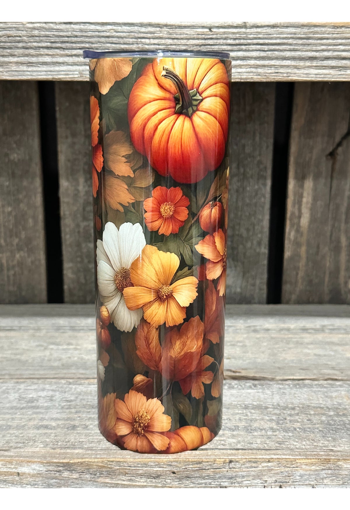 Pumpkins and Fall Flowers