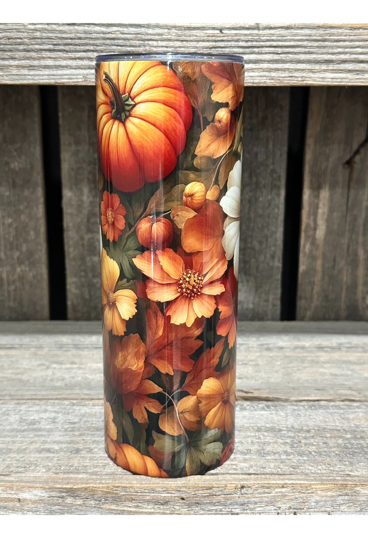 Pumpkins and Fall Flowers