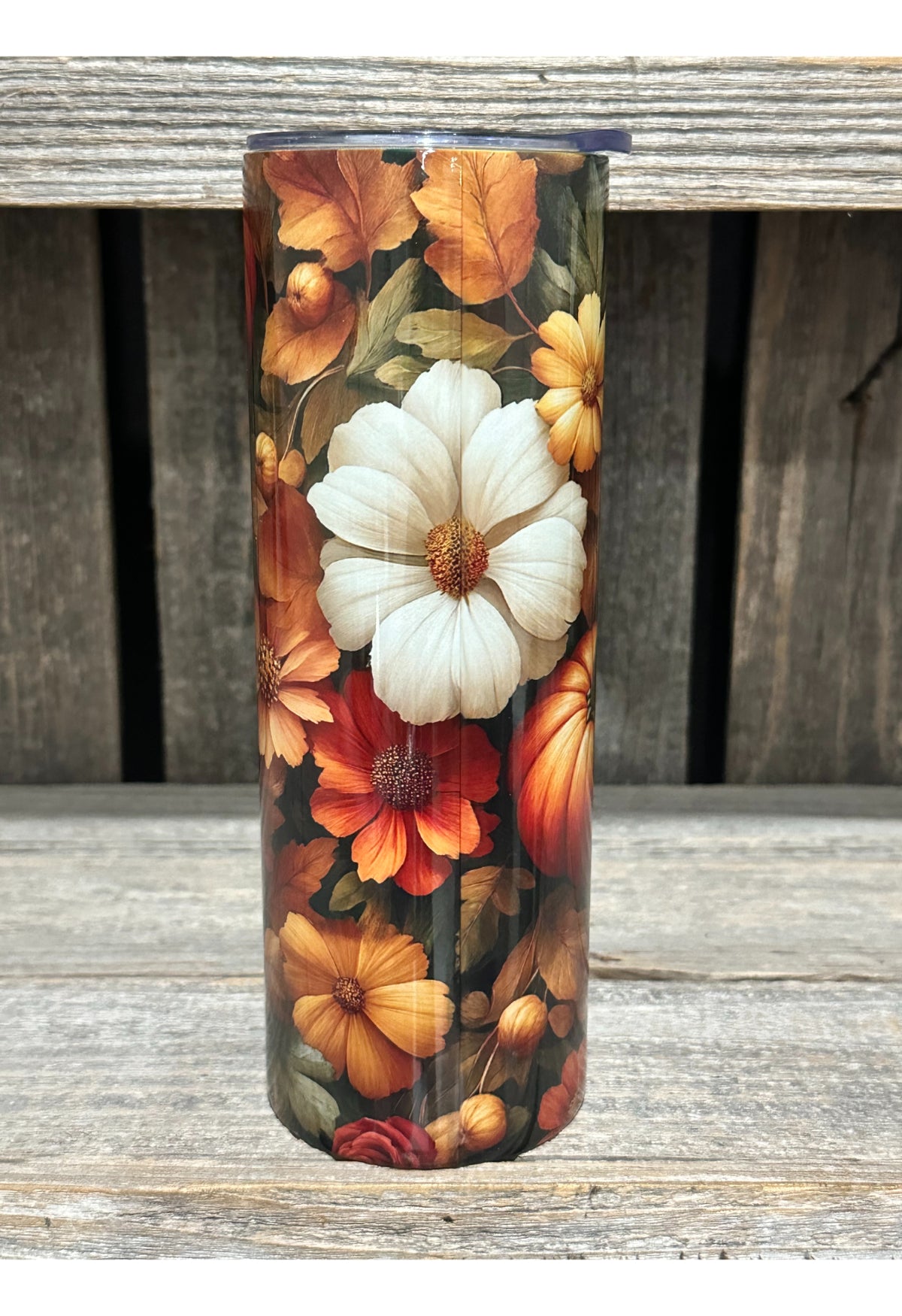 Pumpkins and Fall Flowers