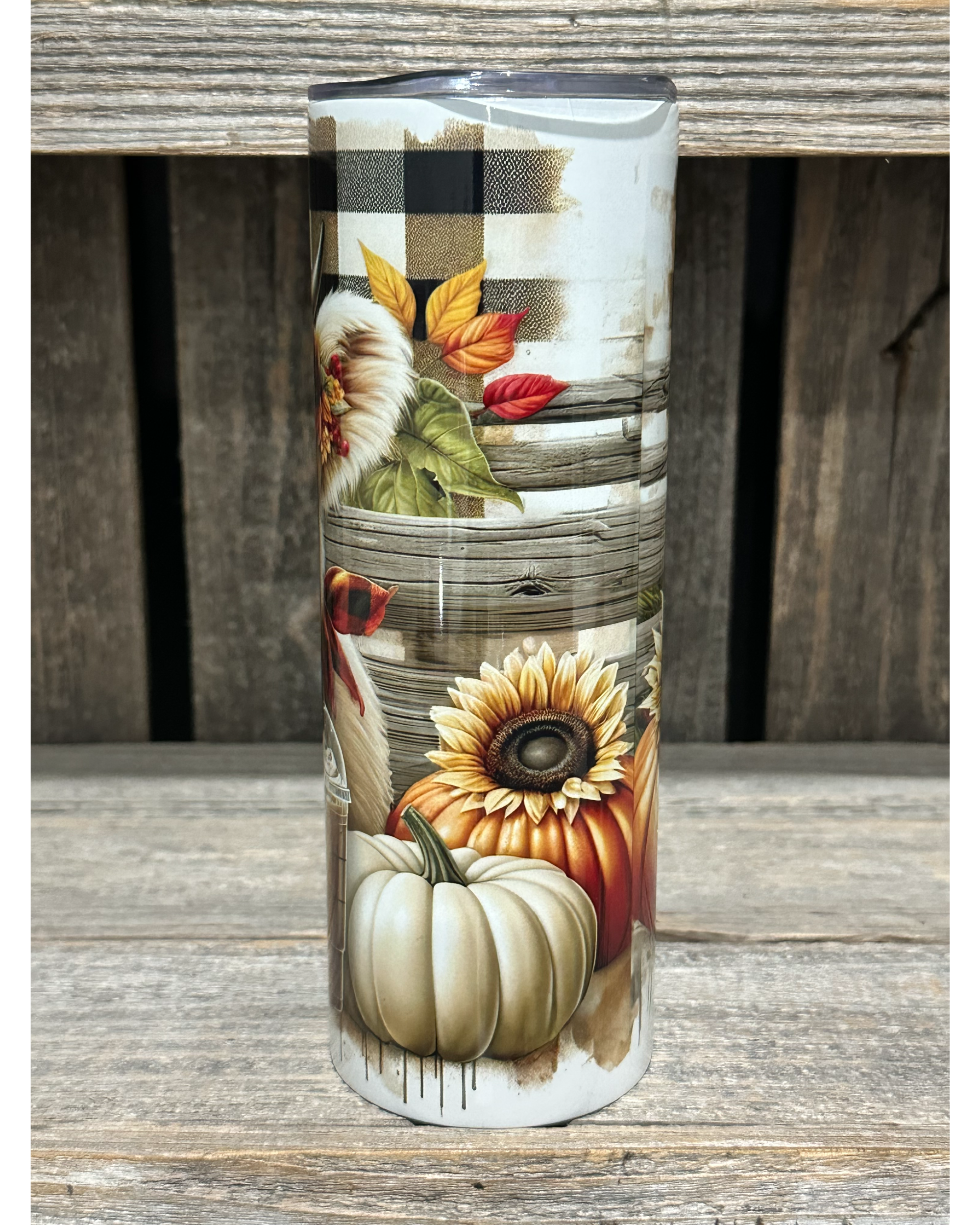 Coffee Fall Plaid Sunflower Pumpkins Highland Cow