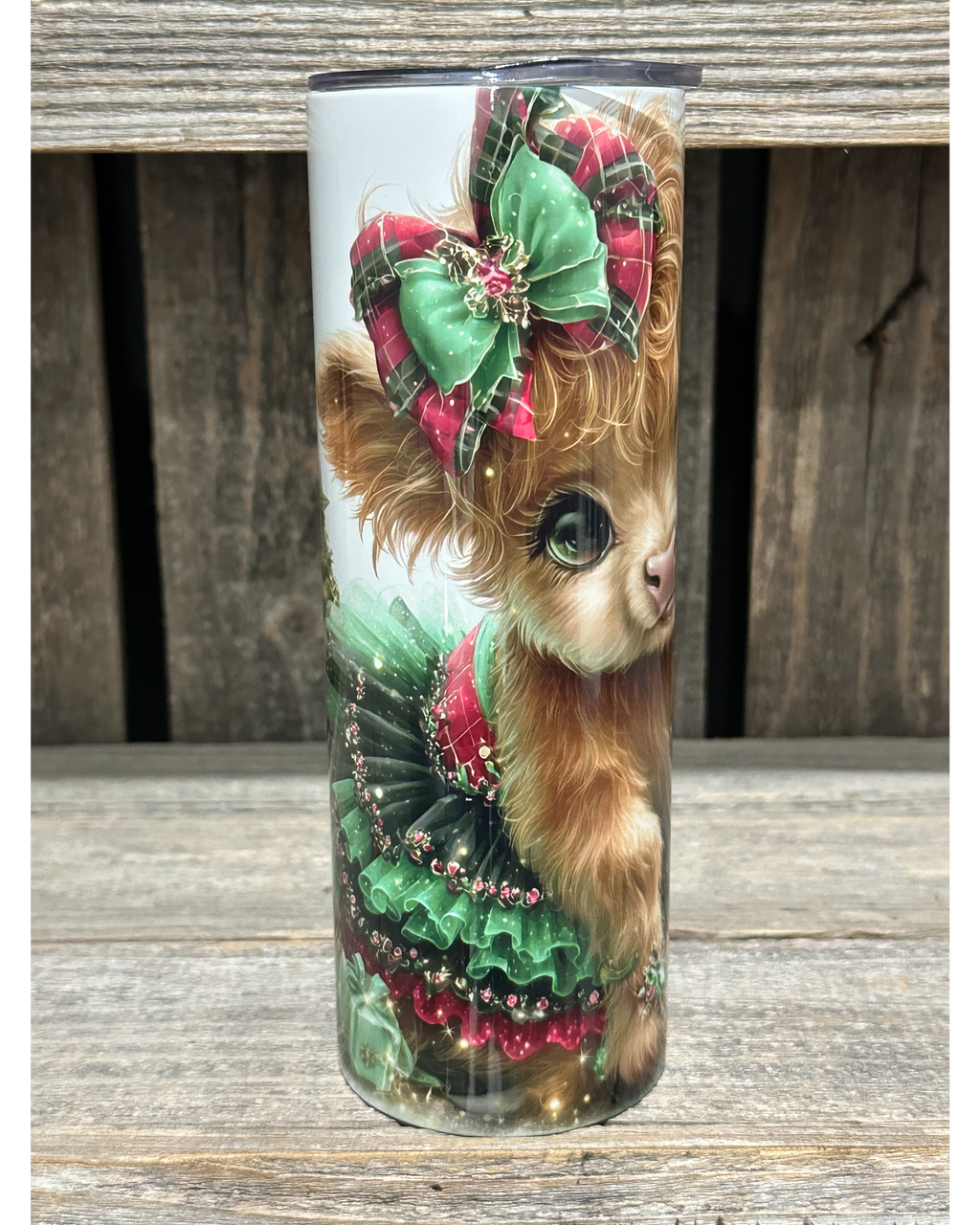 Tutu Christmas Holiday Highland Cow