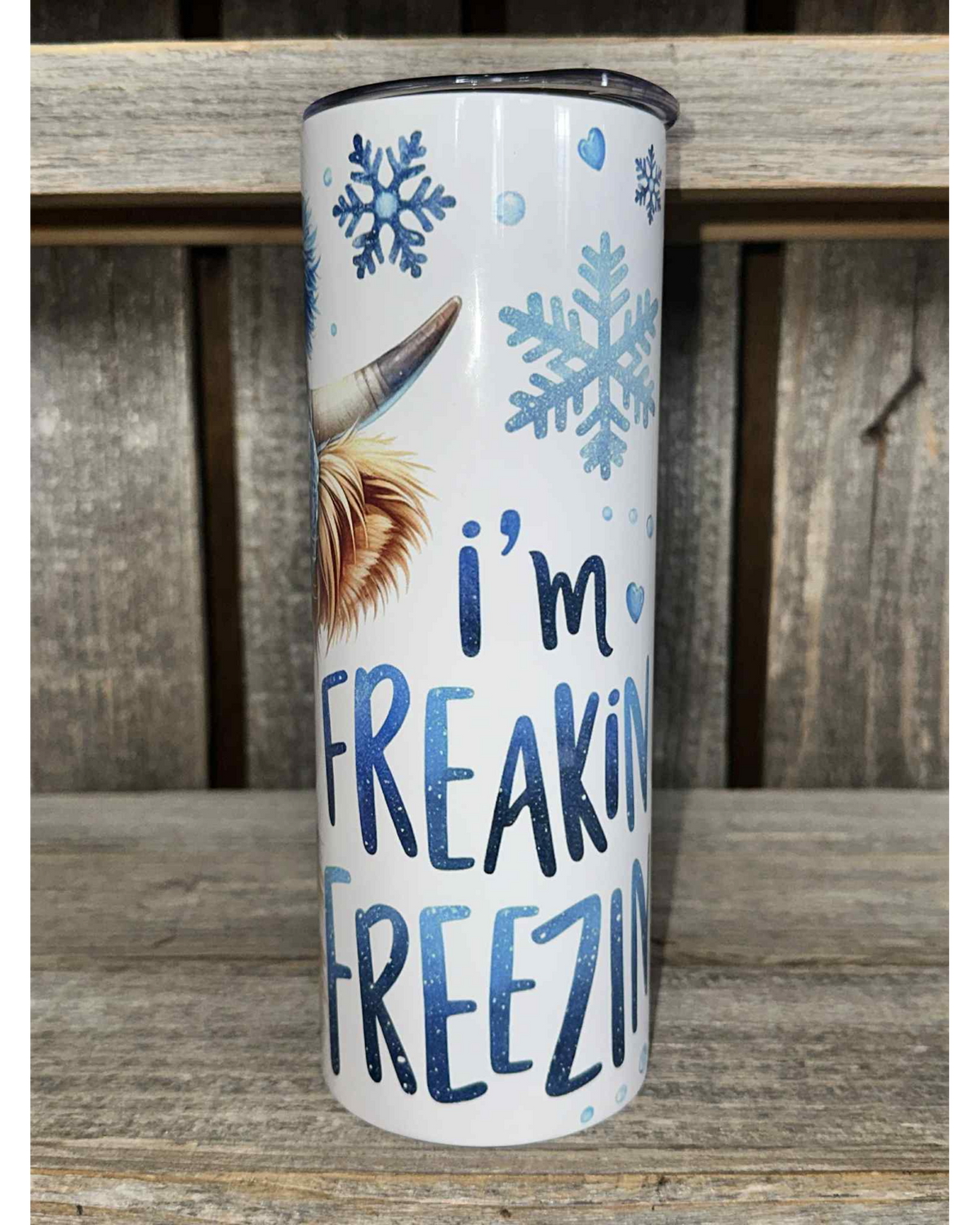 I'm Freakin Freezin - Highland Cow Winter