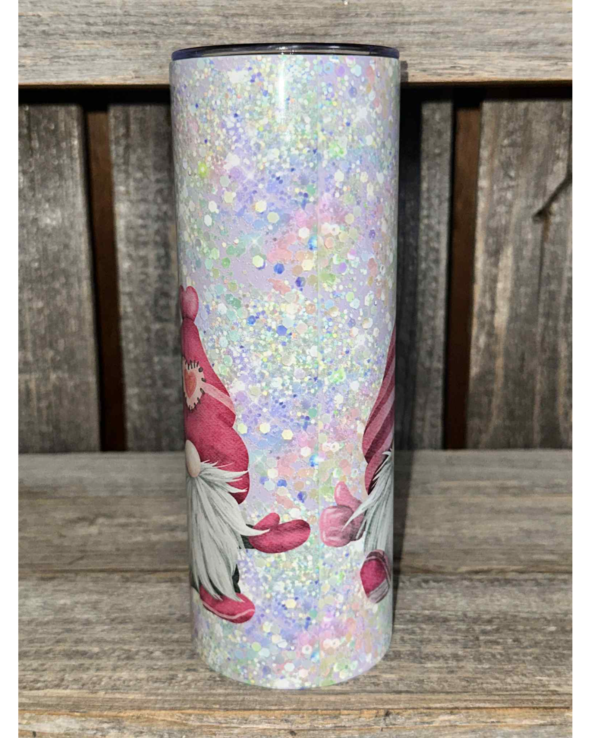 Valentine Gnomes  Glitter Hearts