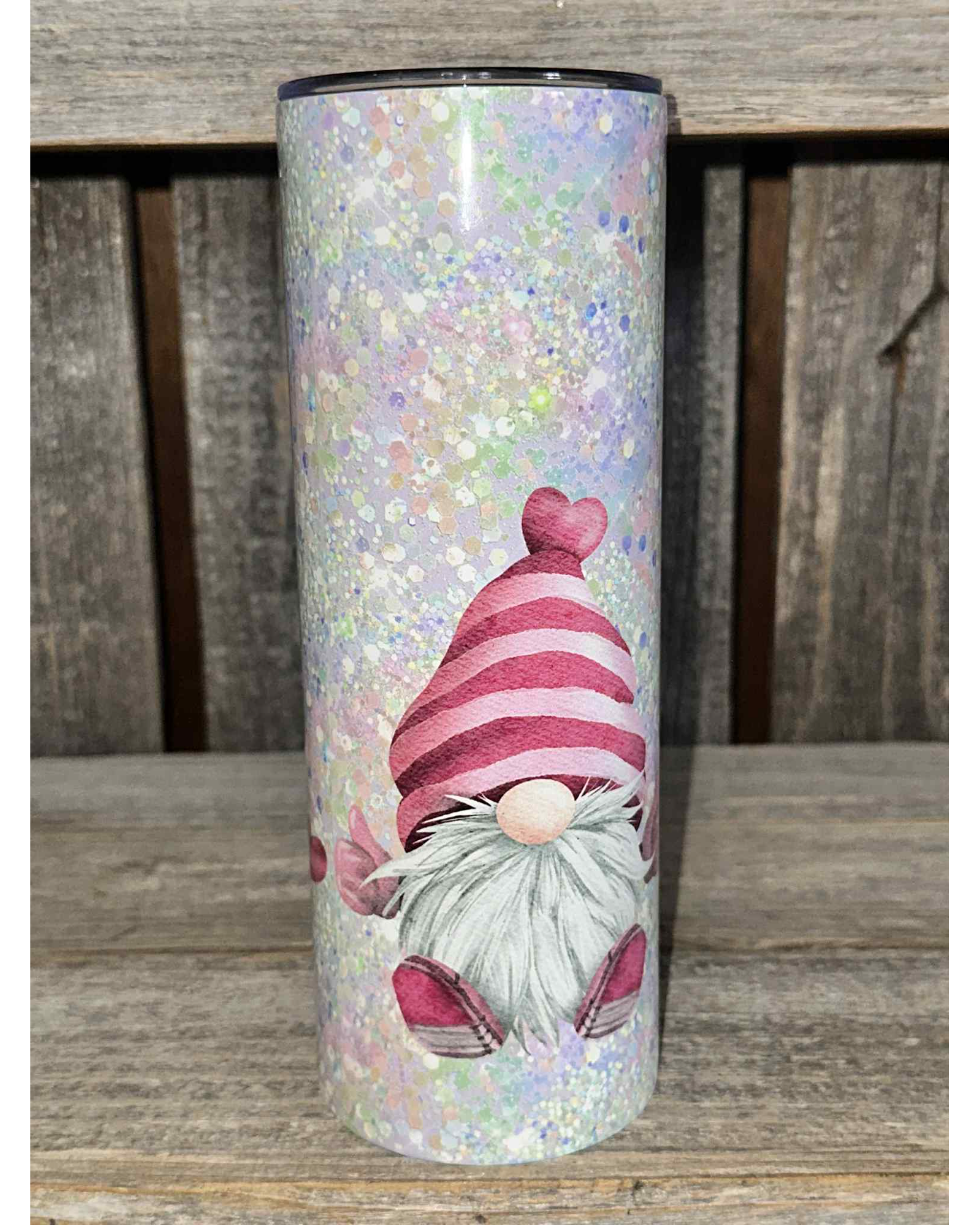 Valentine Gnomes  Glitter Hearts