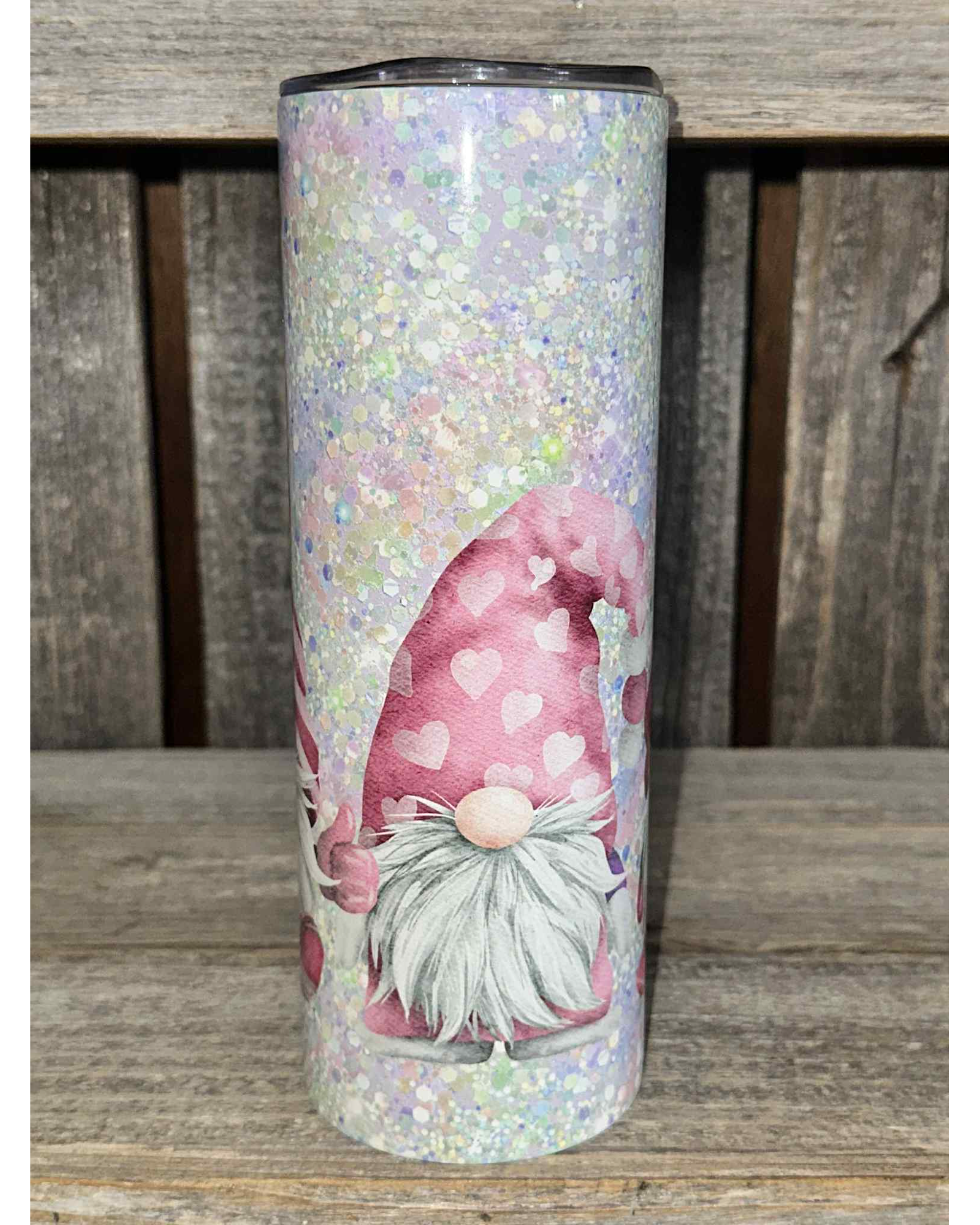 Valentine Gnomes  Glitter Hearts