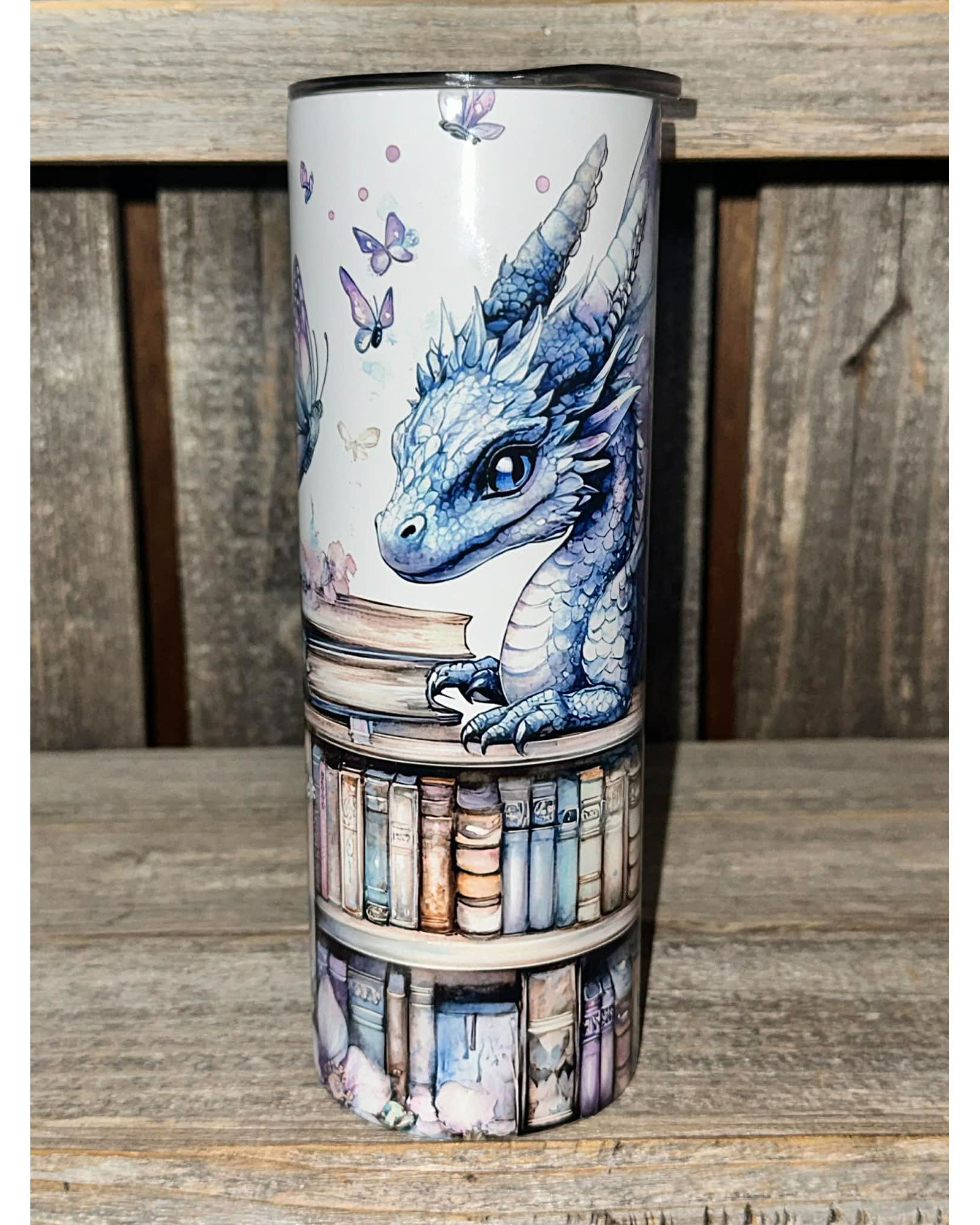 Dragon Butterflies Bookshelf Booktok